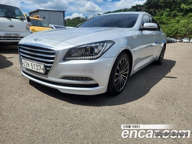 HYUNDAI GENESIS DH 2015 — 7 200 км, серебристый, Корея — под ключ — фото 3
