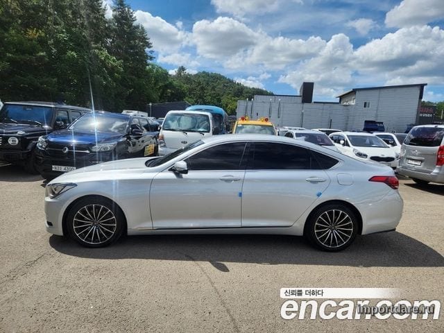 HYUNDAI GENESIS DH 2015 — 7 200 км, серебристый, Корея — под ключ — фото 4