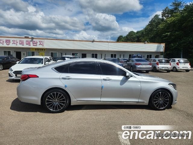 HYUNDAI GENESIS DH 2015 — 7 200 км, серебристый, Корея — под ключ — фото 8