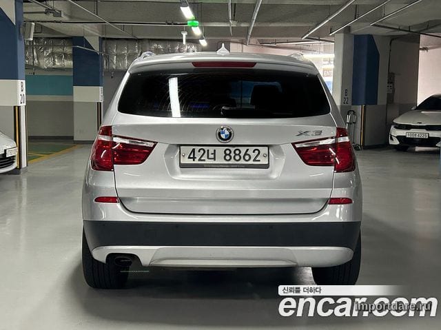 BMW X3 2011 — 221 917 км, серебристый, Корея — под ключ — фото 4