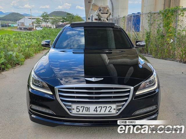 HYUNDAI GENESIS DH 2015 — 208 330 км, чёрный, Корея — под ключ — фото 2