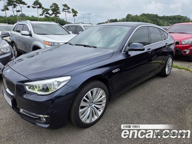 BMW 5 SERIES GT 2017 — 145 592 км, синий, Корея — под ключ — фото 3