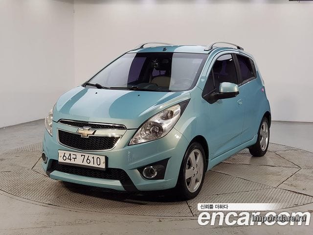CHEVROLET SPARK 2012 — 146 410 км, голубой, Корея — под ключ — фото 1