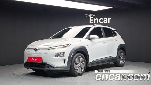 HYUNDAI KONA ELECTRIC 2019 — 176 949 км, белый, Корея — под ключ — фото 1