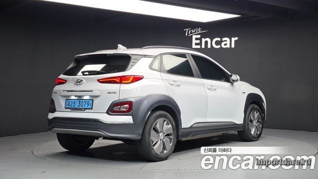 HYUNDAI KONA ELECTRIC 2019 — 176 949 км, белый, Корея — под ключ — фото 2