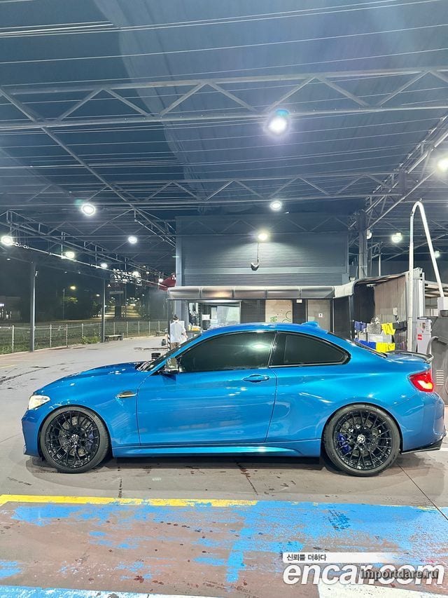 BMW M2 2017 — 104 500 км, синий, Корея — под ключ — фото 6