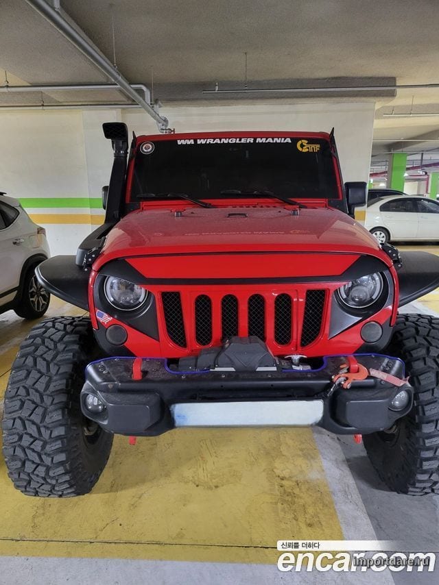 JEEP WRANGLER 2017 — 109 360 км, красный, Корея — под ключ — фото 1