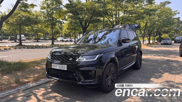 LAND ROVER RANGE ROVER SPORT 2017 — 113 000 км, чёрный, Корея — под ключ — фото 2