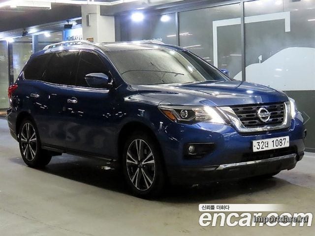 NISSAN PATHFINDER 2017 — 82 886 км, синий, Корея — под ключ — фото 2
