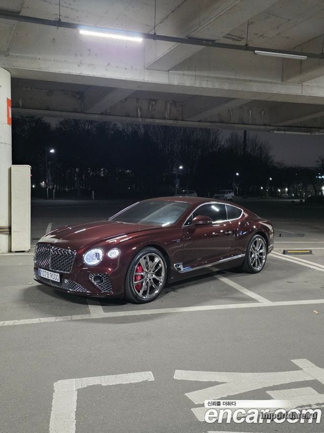 BENTLEY CONTINENTAL 2019 — 73 000 км, бордовый, Корея — под ключ — фото 2