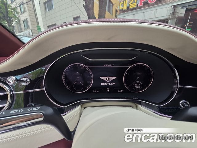 BENTLEY CONTINENTAL 2019 — 73 000 км, бордовый, Корея — под ключ — фото 10