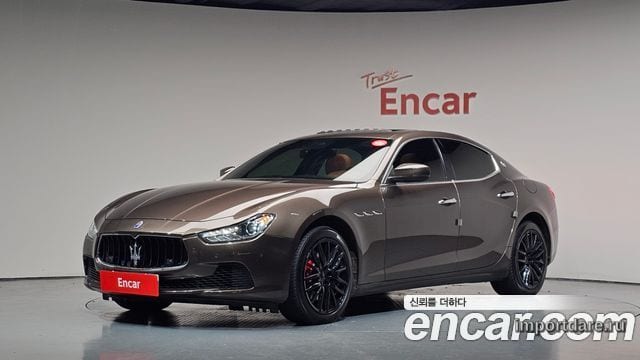 MASERATI GHIBLI 2017 — 107 568 км, коричневый, Корея — под ключ — фото 1