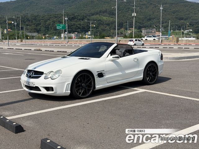 MERCEDES-BENZ SL-CLASS 2004 — 162 000 км, белый-перламутр, Корея — под ключ — фото 1