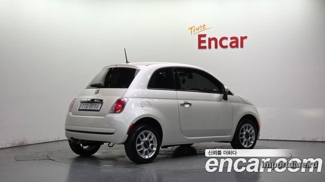 FIAT 500 2015 — 82 480 км, белый-перламутр, Корея — под ключ — фото 2