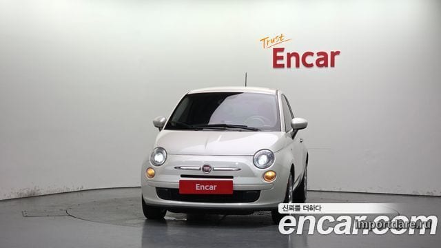 FIAT 500 2015 — 82 480 км, белый-перламутр, Корея — под ключ — фото 3