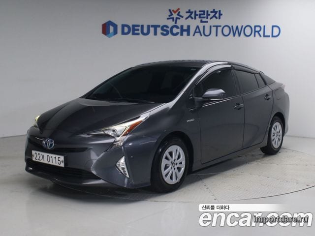 TOYOTA PRIUS 2017 — 182 387 км, серый, Корея — под ключ — фото 1