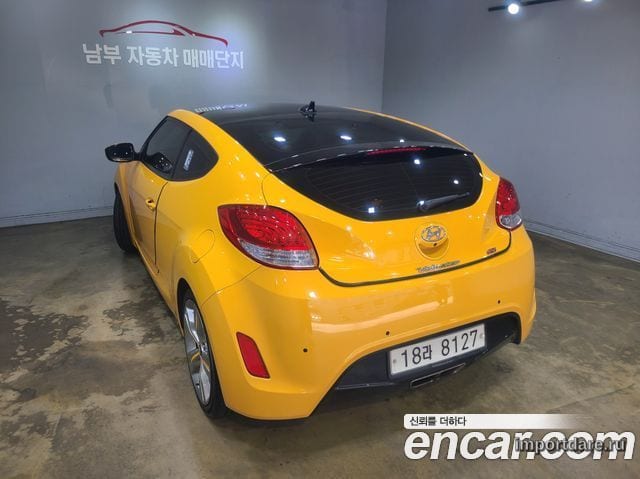 HYUNDAI VELOSTER 2013 — 128 000 км, жёлтый, Корея — под ключ — фото 6