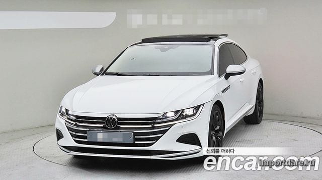 VOLKSWAGEN ARTEON 2022 — 75 492 км, белый, Корея — под ключ — фото 1