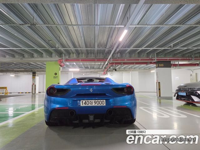 FERRARI 488 SPIDER 2017 — 21 400 км, синий, Корея — под ключ — фото 4