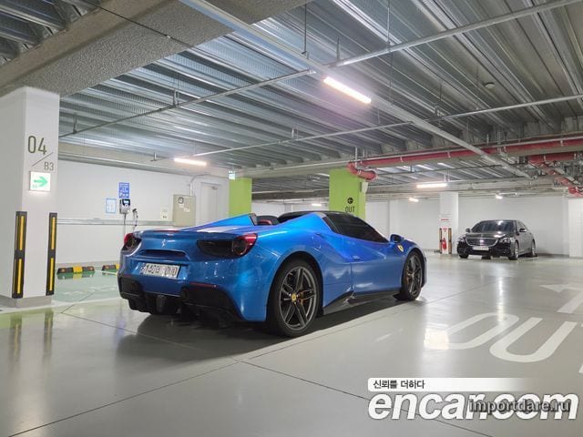 FERRARI 488 SPIDER 2017 — 21 400 км, синий, Корея — под ключ — фото 5