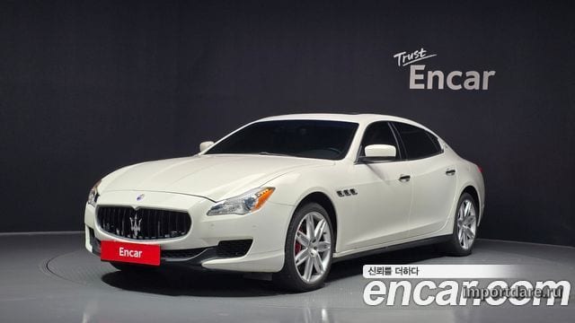 MASERATI QUATTROPORTE 2014 — 97 459 км, белый, Корея — под ключ — фото 1