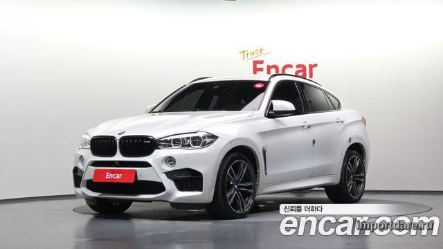 BMW X6M 2017 — 115 695 км, белый, Корея — под ключ — фото 1