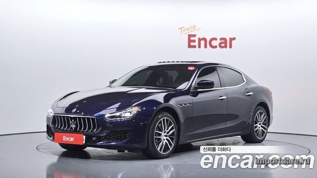 MASERATI GHIBLI 2018 — 76 580 км, синий, Корея — под ключ — фото 1