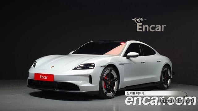 PORSCHE TAYCAN 2025 — 9 326 км, светло-серебристый, Корея — под ключ — фото 1