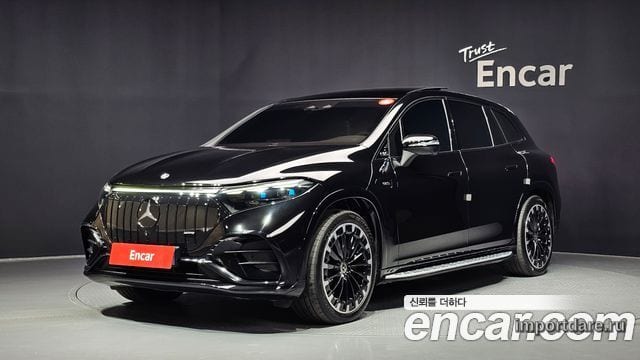 MERCEDES-BENZ EQS SUV X296 2023 — 92 273 км, чёрный, Корея — под ключ — фото 1