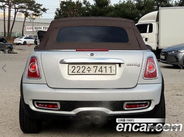 MINI COOPER S CONVERTIBLE 2013 — 160 855 км, серебристо-серый, Корея — под ключ — фото 4