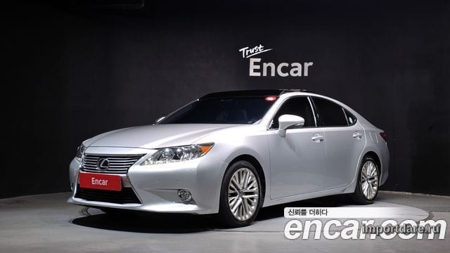 LEXUS ES350 2013 — 80 279 км, серебристый, Корея — под ключ — фото 1