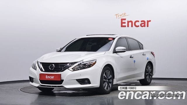 NISSAN ALTIMA 2017 — 95 739 км, белый, Корея — под ключ — фото 1