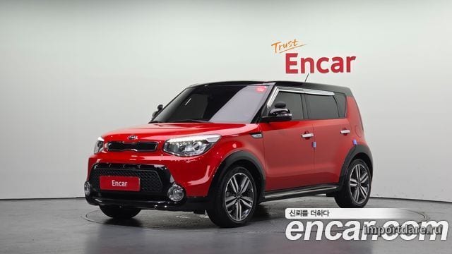 KIA SOUL 2015 — 88 887 км, красный, Корея — под ключ — фото 1
