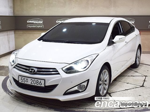 HYUNDAI I40 SALOON 2014 — 216 000 км, белый, Корея — под ключ — фото 1
