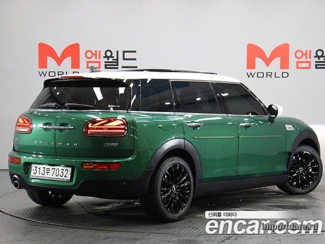 MINI COOPER CLUBMAN 2020 — 22 621 км, тёмно-зелёный, Корея — под ключ — фото 3