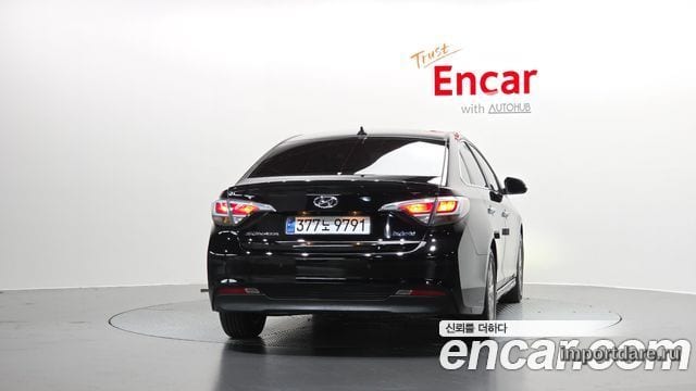 HYUNDAI SONATA HYBRID 2016 — 209 724 км, чёрный, Корея — под ключ — фото 4