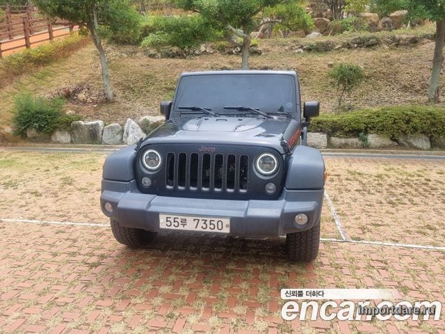 JEEP WRANGLER 2017 — 150 000 км, чёрный, Корея — под ключ — фото 1