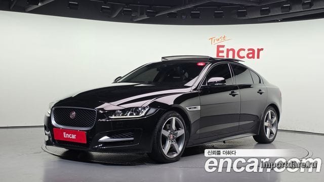 JAGUAR XE 2016 — 127 408 км, чёрный, Корея — под ключ — фото 1