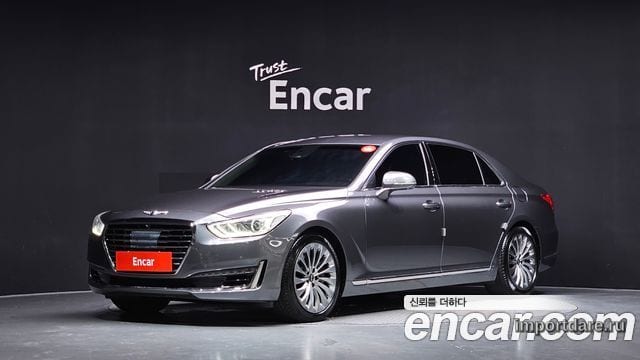 GENESIS EQ900 2016 — 238 356 км, серебристо-серый, Корея — под ключ — фото 1