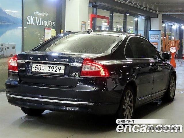 VOLVO S80 2015 — 128 751 км, синий, Корея — под ключ — фото 4