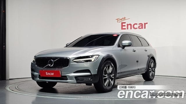 VOLVO V90 CROSS COUNTRY 2018 — 190 705 км, серебристо-серый, Корея — под ключ — фото 1