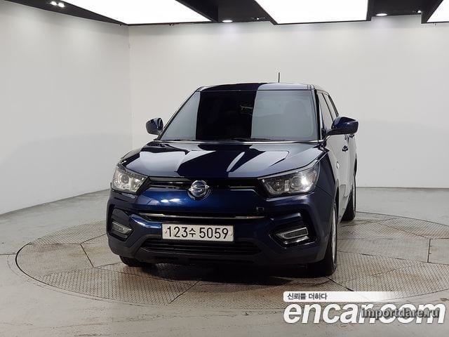 KGM TIVOLI ARMOUR 2019 — 85 000 км, синий, Корея — под ключ — фото 2