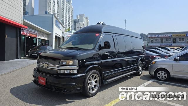 CHEVROLET EXPRESS VAN 2014 — 170 784 км, чёрный, Корея — под ключ — фото 1