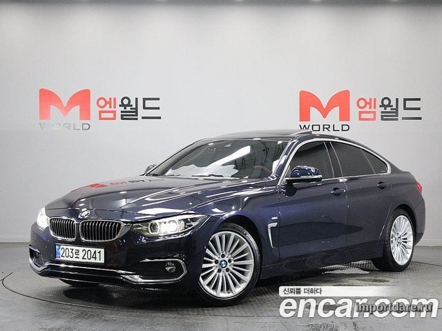 BMW 4 SERIES 2018 — 167 662 км, синий, Корея — под ключ — фото 12