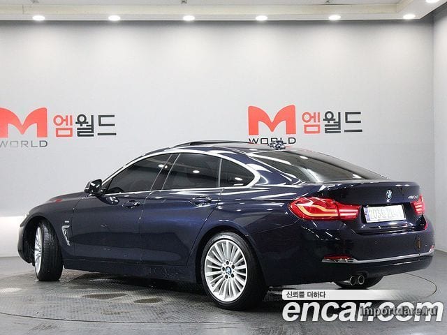 BMW 4 SERIES 2018 — 167 662 км, синий, Корея — под ключ — фото 4