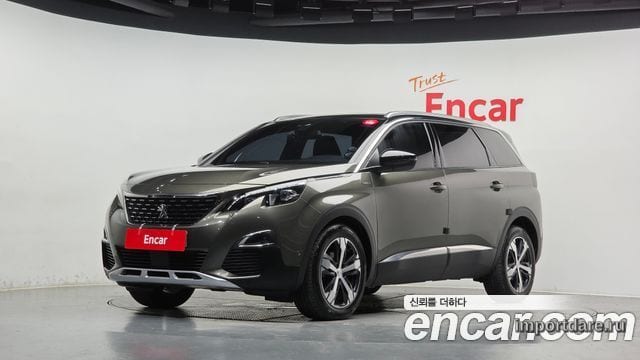 PEUGEOT 5008 2019 — 95 554 км, светло-золотистый, Корея — под ключ — фото 1