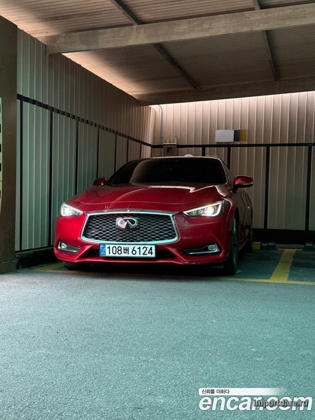 INFINITI Q60 2018 — 132 000 км, красный, Корея — под ключ — фото 3