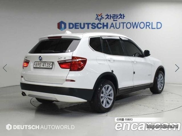 BMW X3 2014 — 157 276 км, белый, Корея — под ключ — фото 2