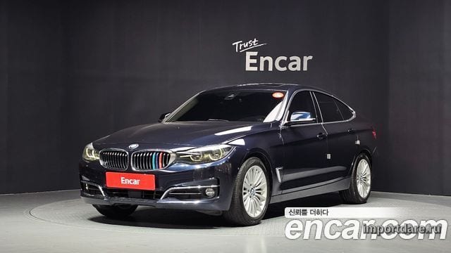 BMW 3 SERIES GT 2020 — 121 335 км, синий, Корея — под ключ — фото 1