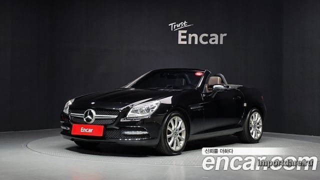 MERCEDES-BENZ SLK-CLASS 2012 — 94 030 км, чёрный, Корея — под ключ — фото 1